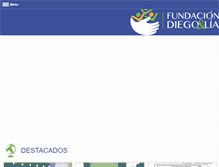 Tablet Screenshot of fundaciondiegoylia.org.co